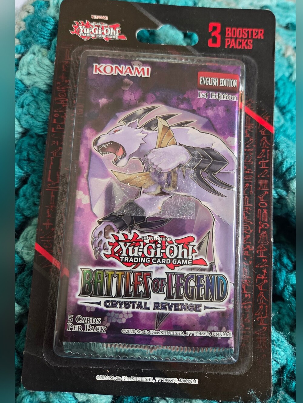 Yu-Gi-Oh Battles of Legend Crystal Revenge 3-Pack Blister Sealed 1st Ed